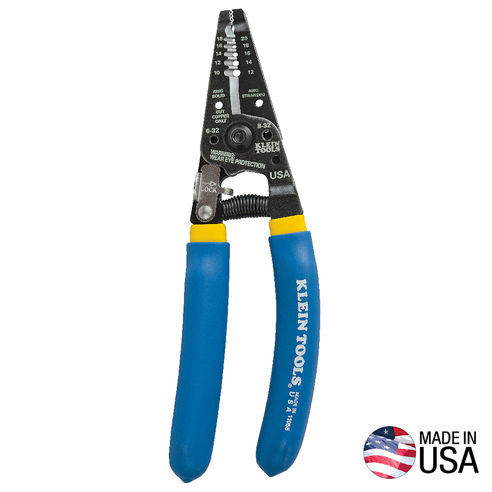Klein Solid and Stranded Copper Wire Stripper and Cutter # 11055