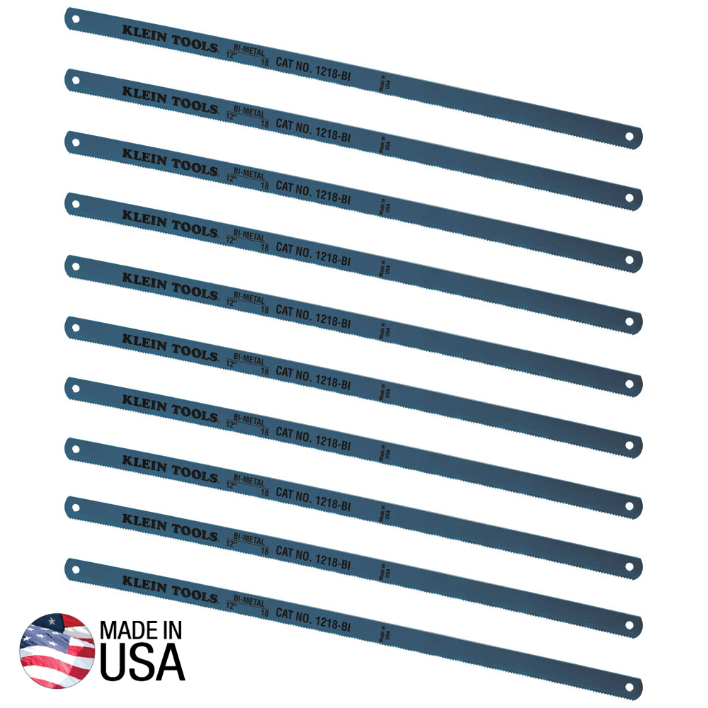 Klein Bi-Metal Blades, 18 Tpi, 12-Inch, 10-Pack # 1218BI-P