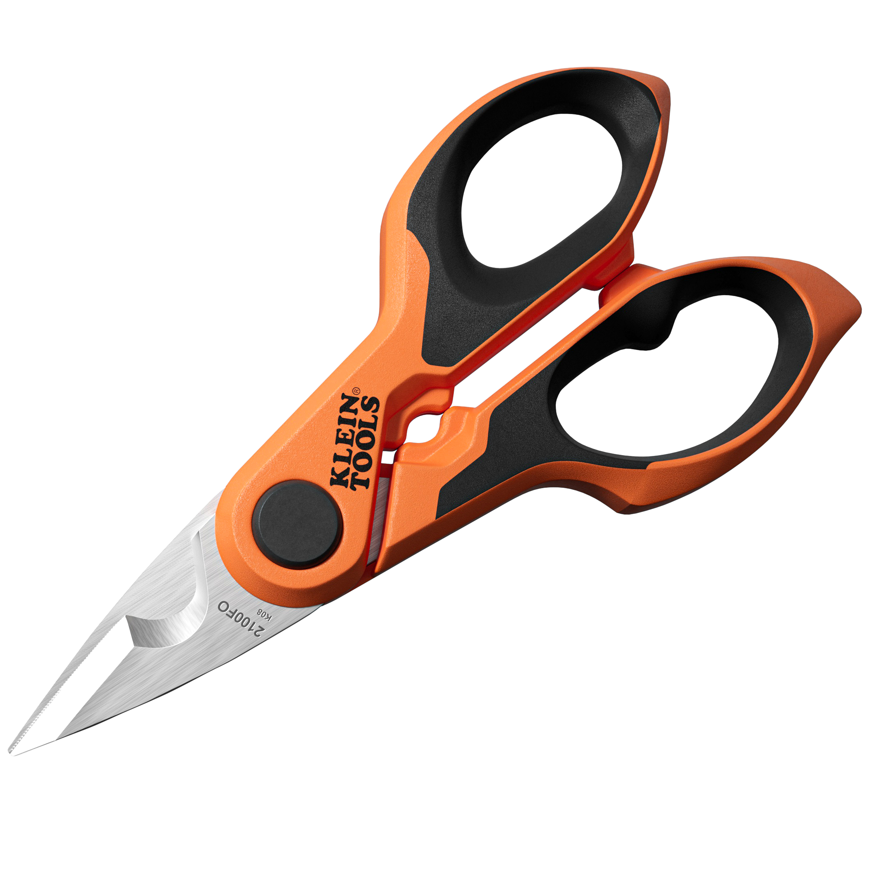 Klein Compact Cable Stripping Electrician Scissors, 6-Inch # 2100FO