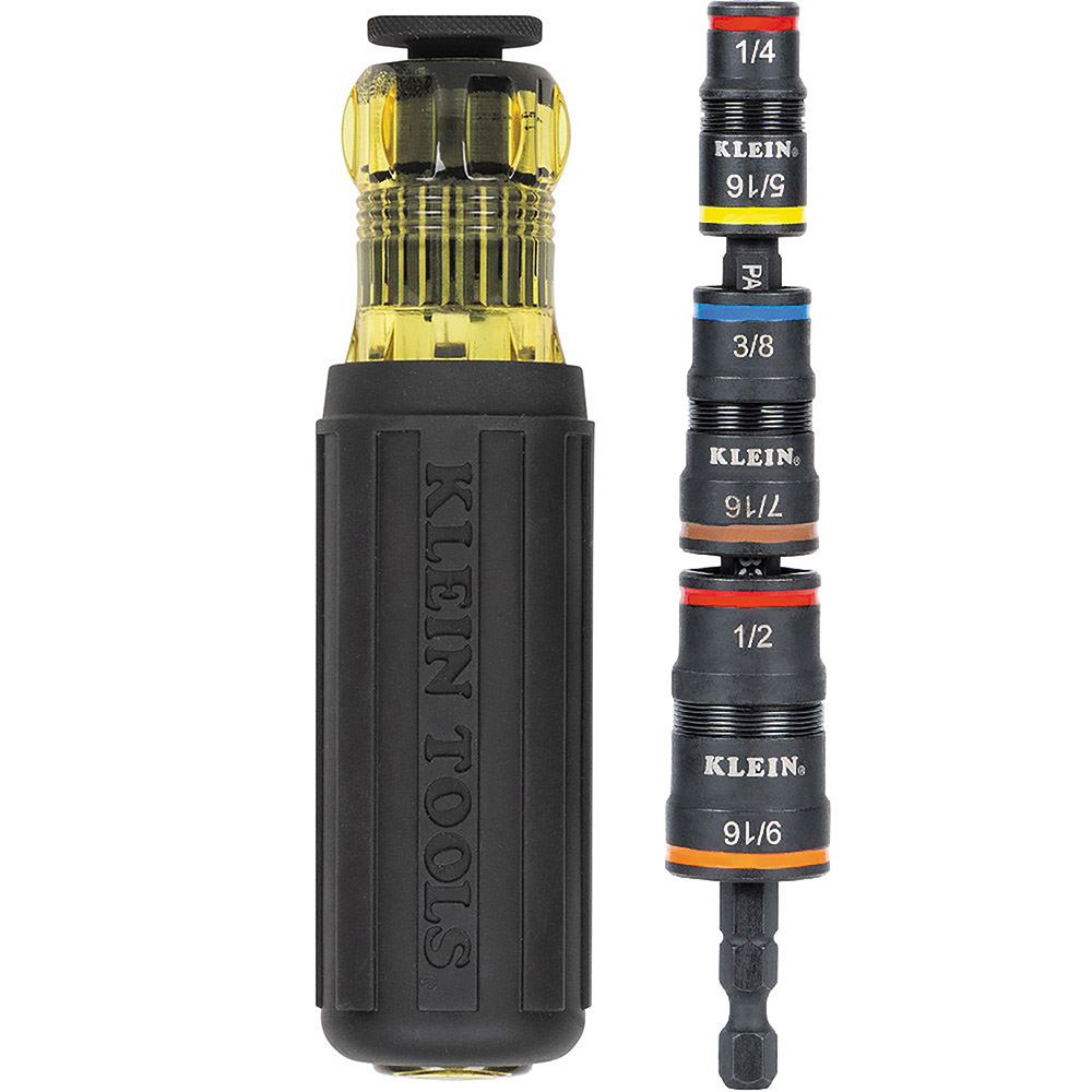 Klein 7-in-1 Impact Rated Flip Socket Set with Handle # 32910