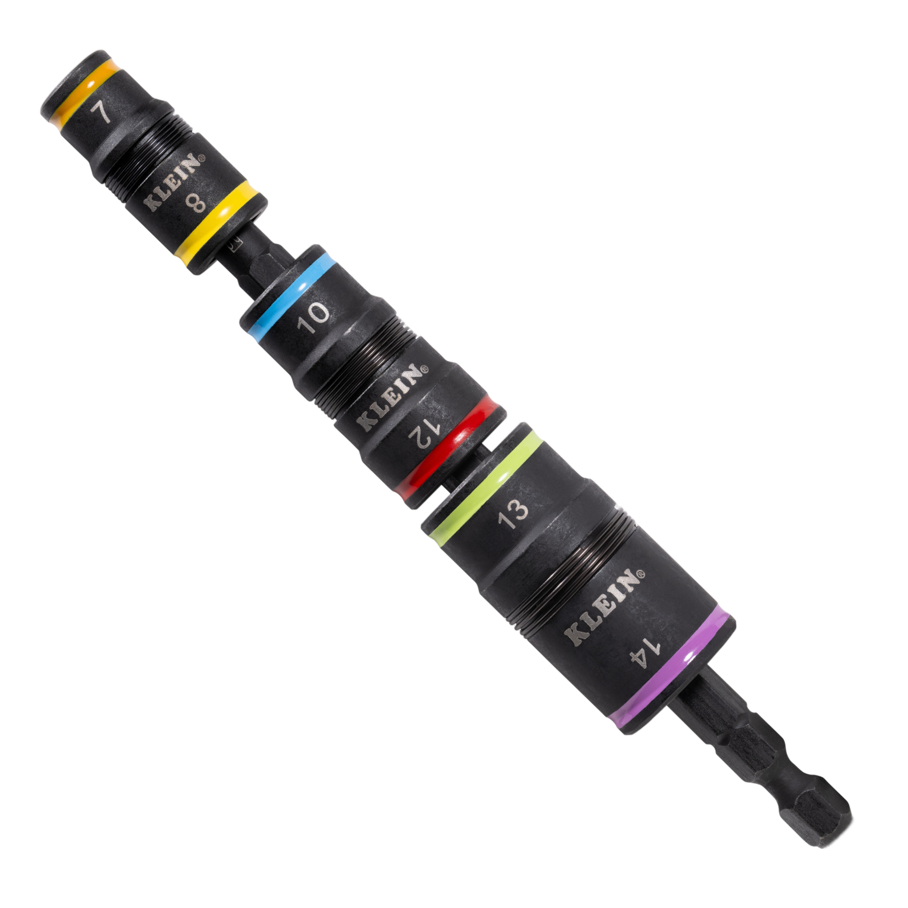 Klein 6-in-1 Impact Rated Flip Socket Set, Metric # 32933M