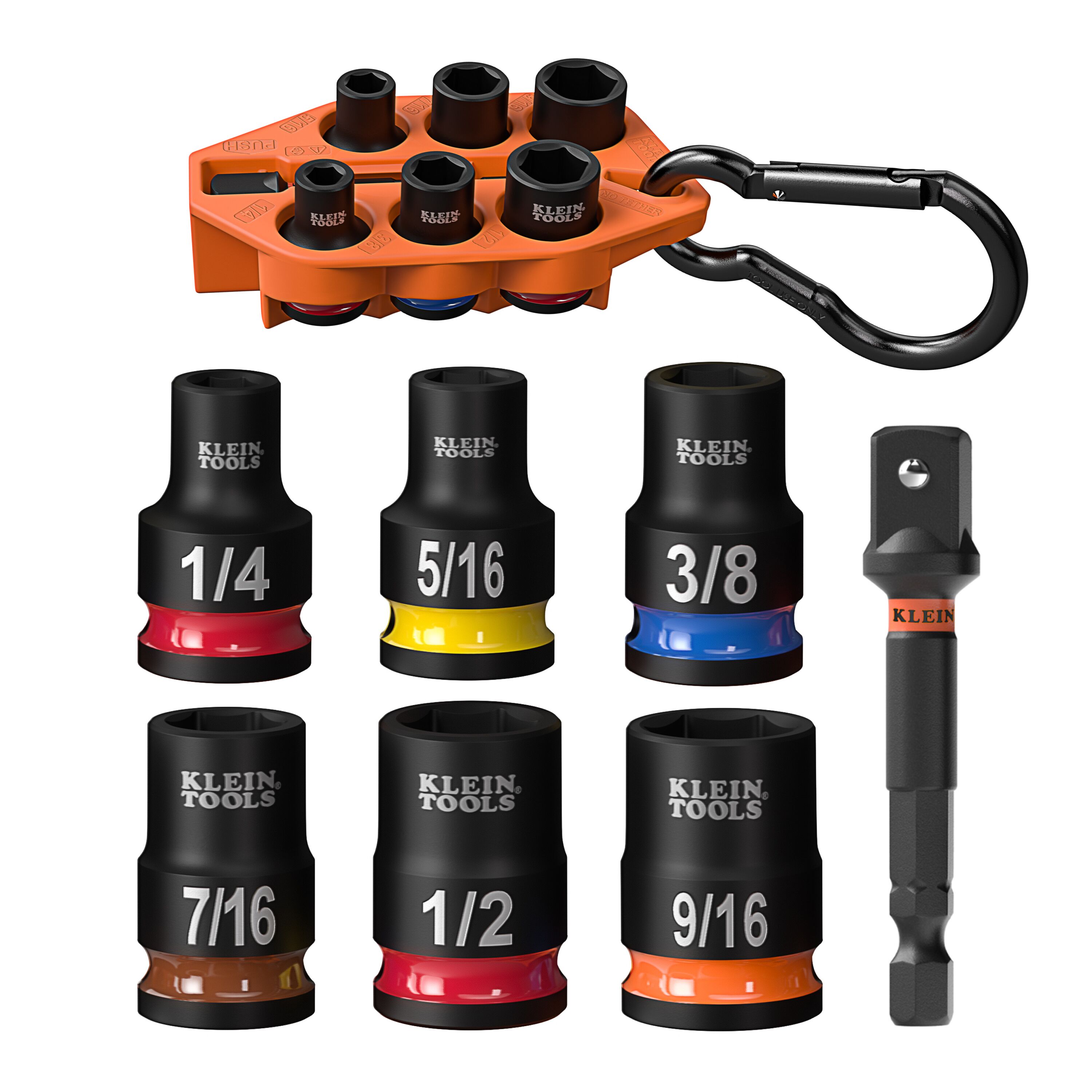 Klein Grab-and-Go Impact Socket Set, SAE, 7-Piece # 33808