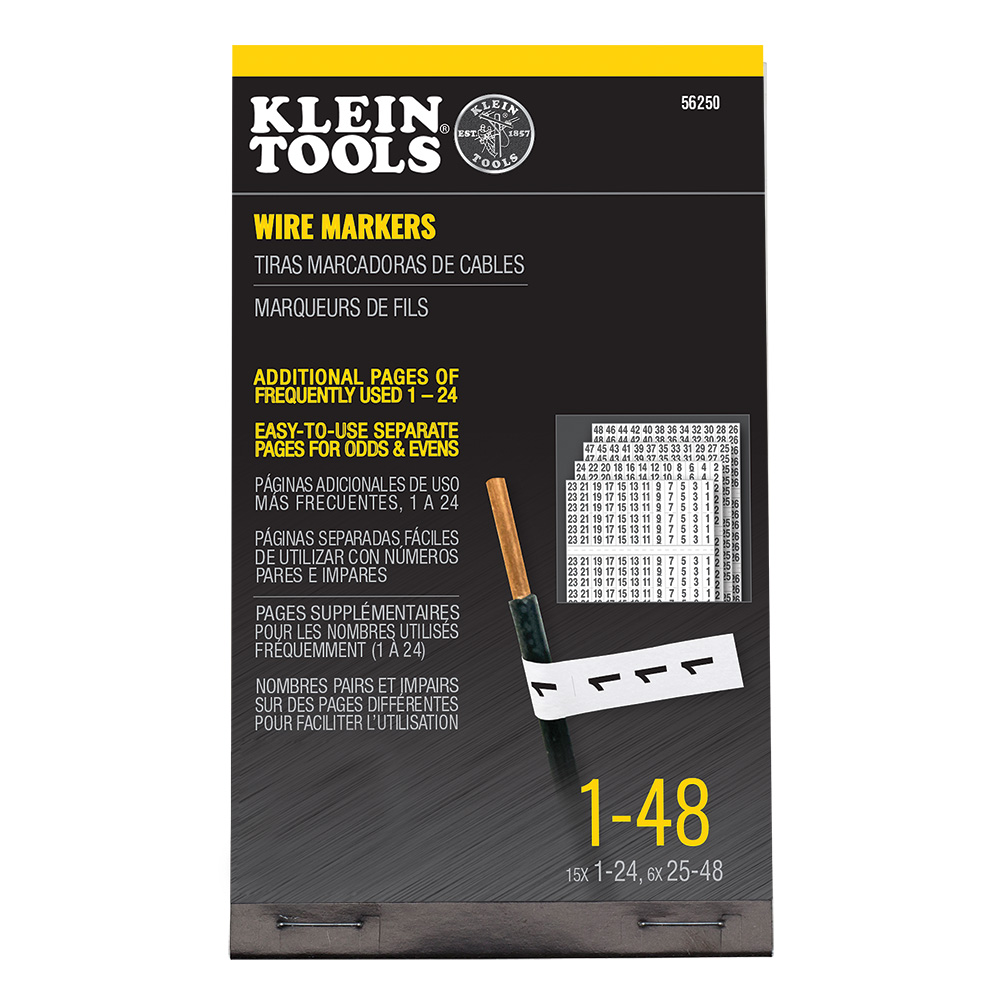Klein Wire Marker Book, 1-48 # 56250