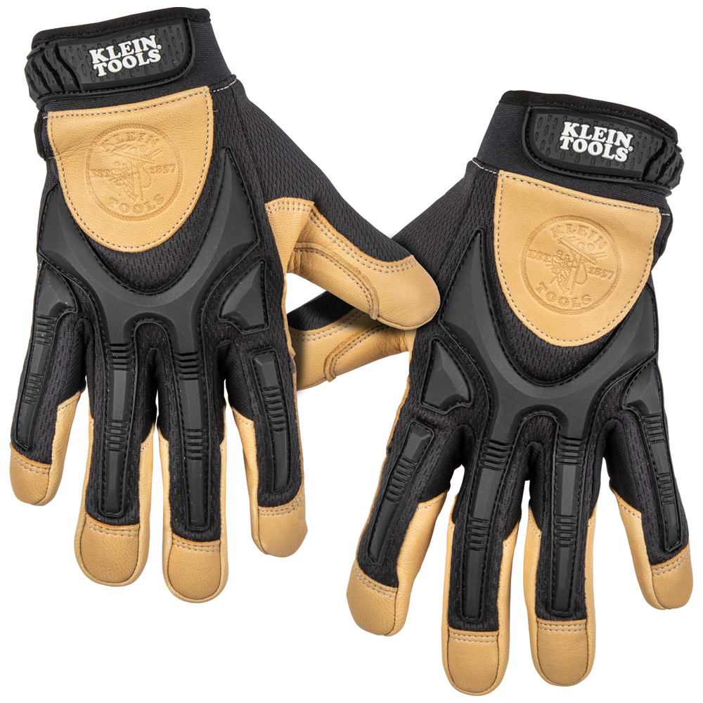 Klein Leather Work Gloves, x-Large, Pair # 60189