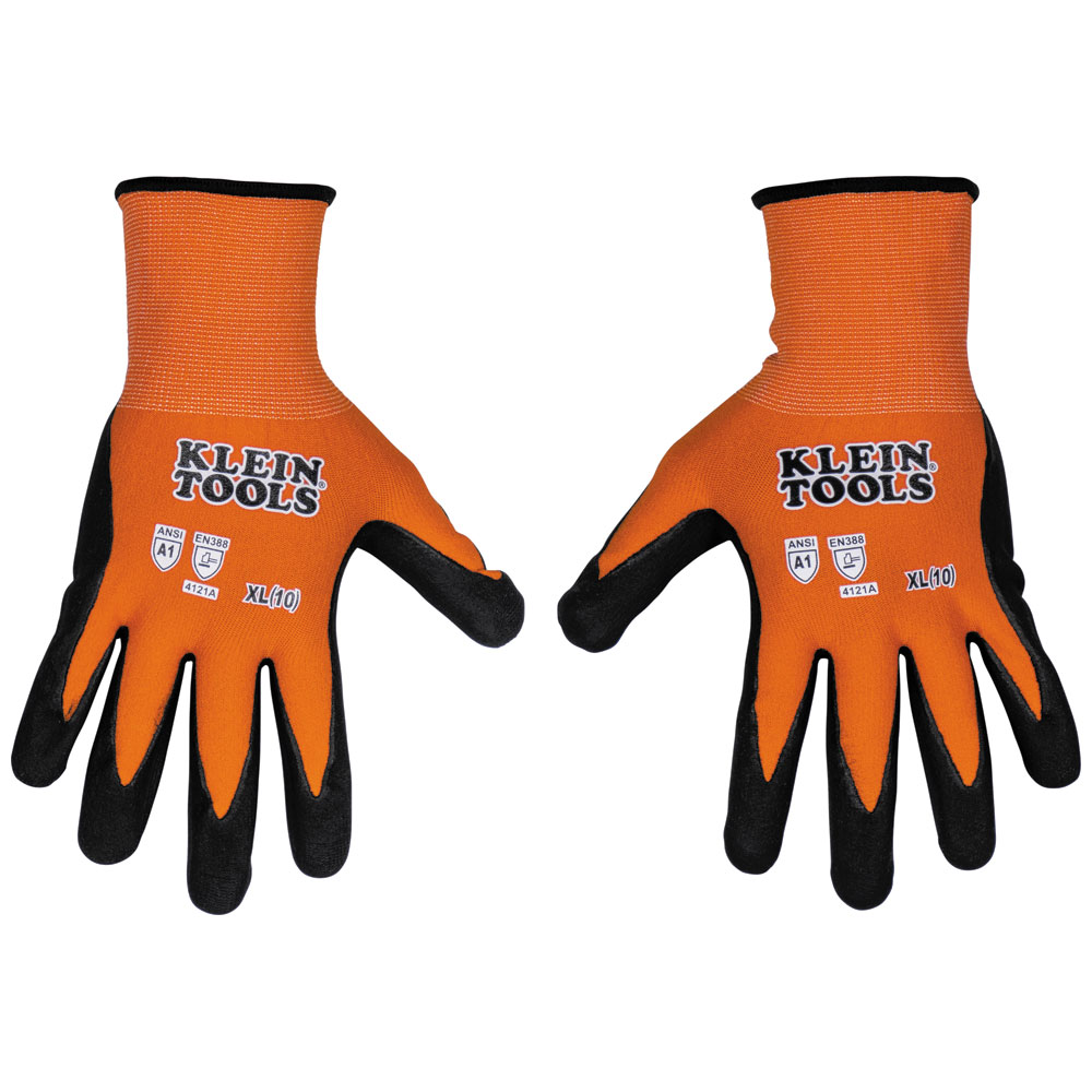 Klein Knit Dipped Gloves, Cut Level A1, Touchscreen, x-Large, 1-Pair # 60673