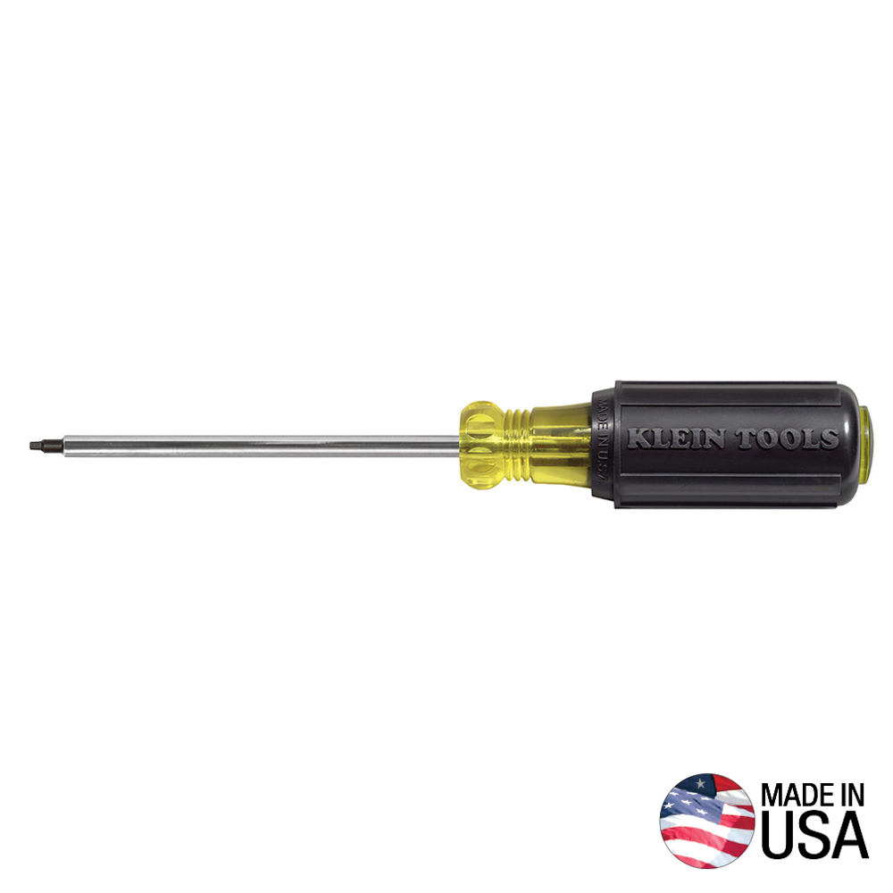 Klein #3 Square Recess Screwdriver, 4-Inch Round Shank # 663