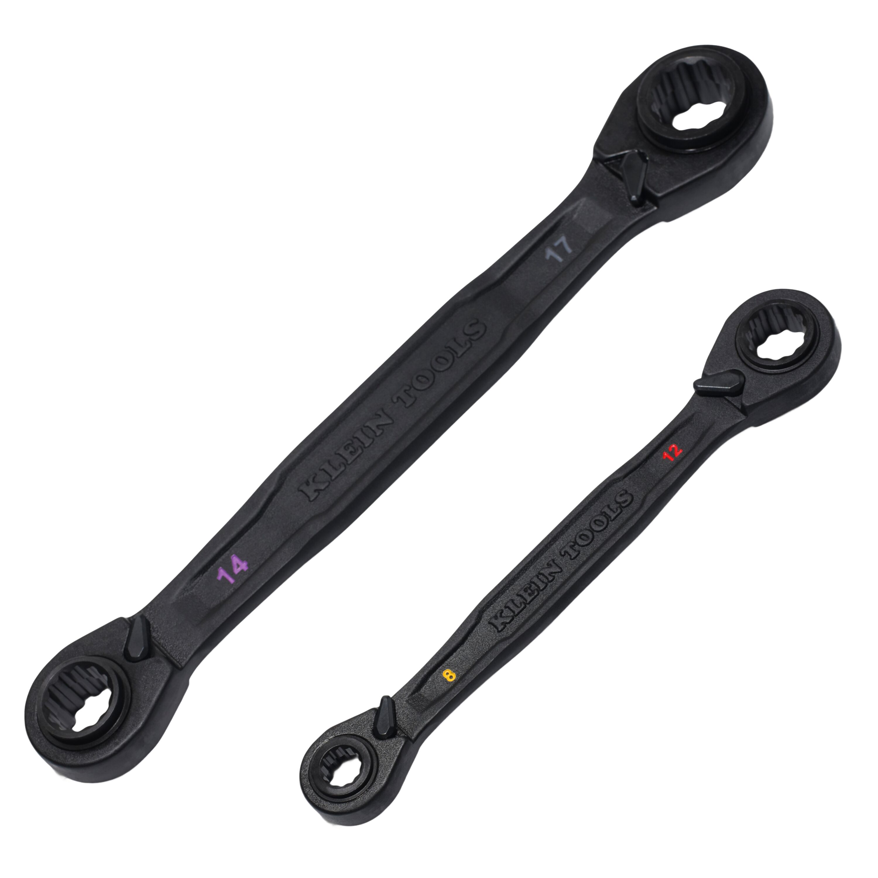 Klein 4-in-1 Ratcheting Wrench Set, Metric, 2-Piece # 68216M