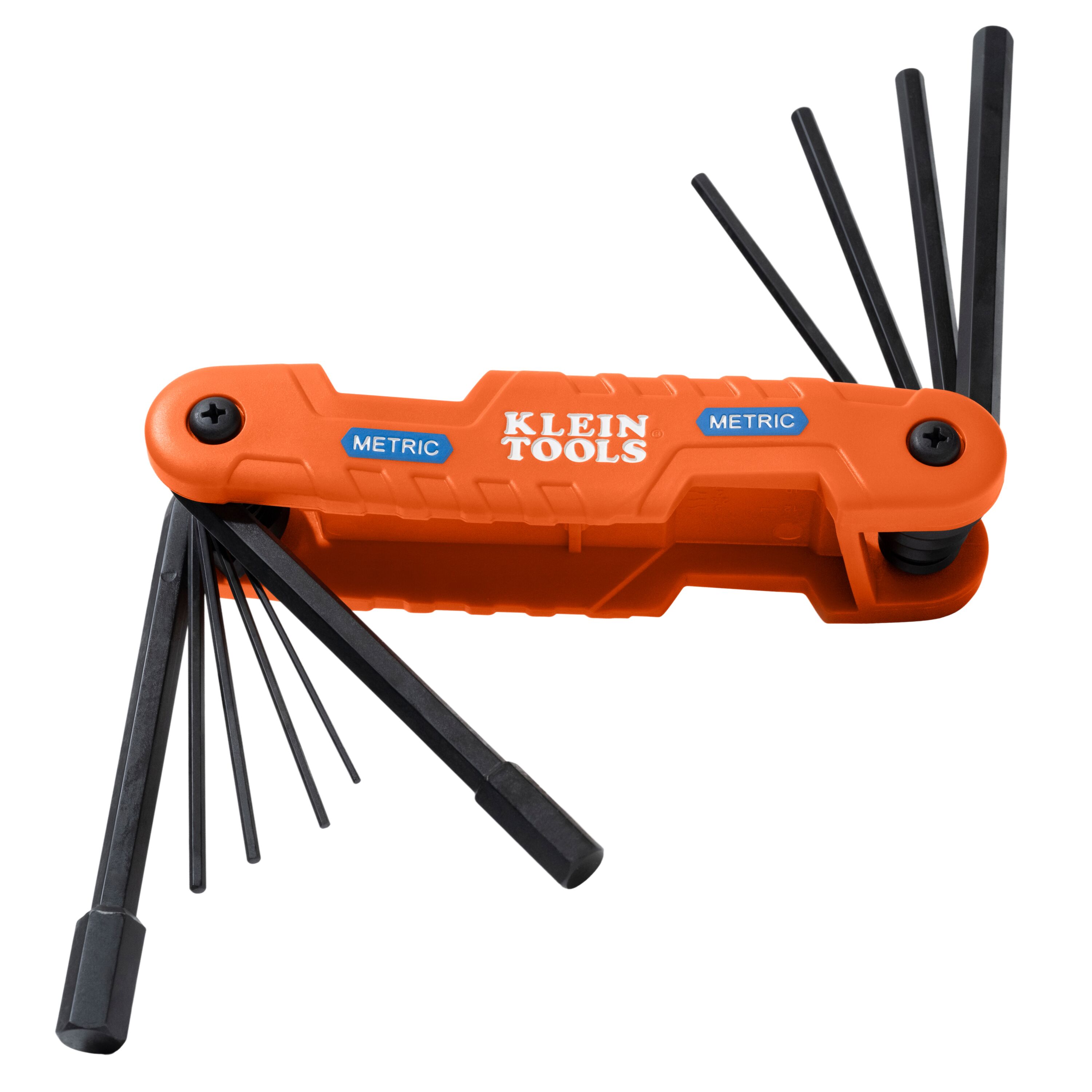 Klein Pro Folding Hex Key Set, 10-Key, Metric Sizes # 70550M