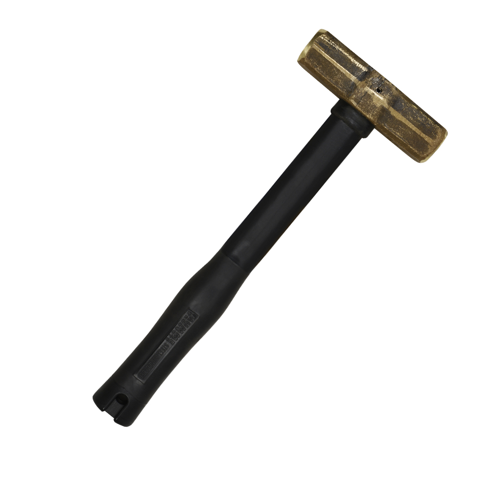 Klein Brass Sledge Hammer, Fgl Rubber Grip, 4-Pound # 7HBRFRH04