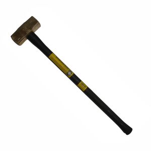 Klein Brass Sledge Hammer, Rubber Handle, 14-Pound # 7HBRFRH14