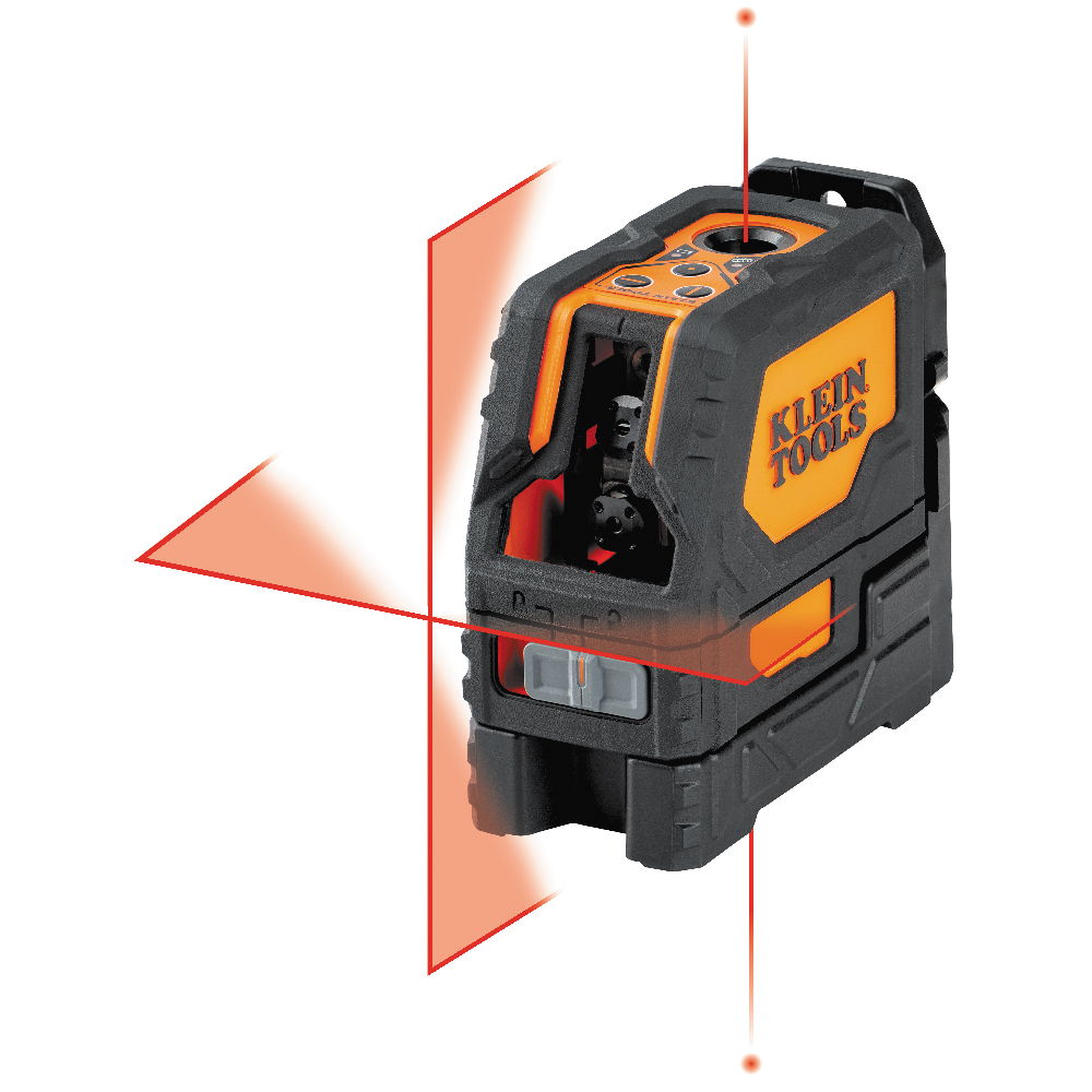 Klein Self-Leveling Red Cross-Line Laser Level with Red Plumb Spot # 93LCLS