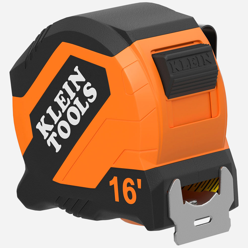 Klein Tape Measure, 16-Foot Compact, Double-Hook # 9516
