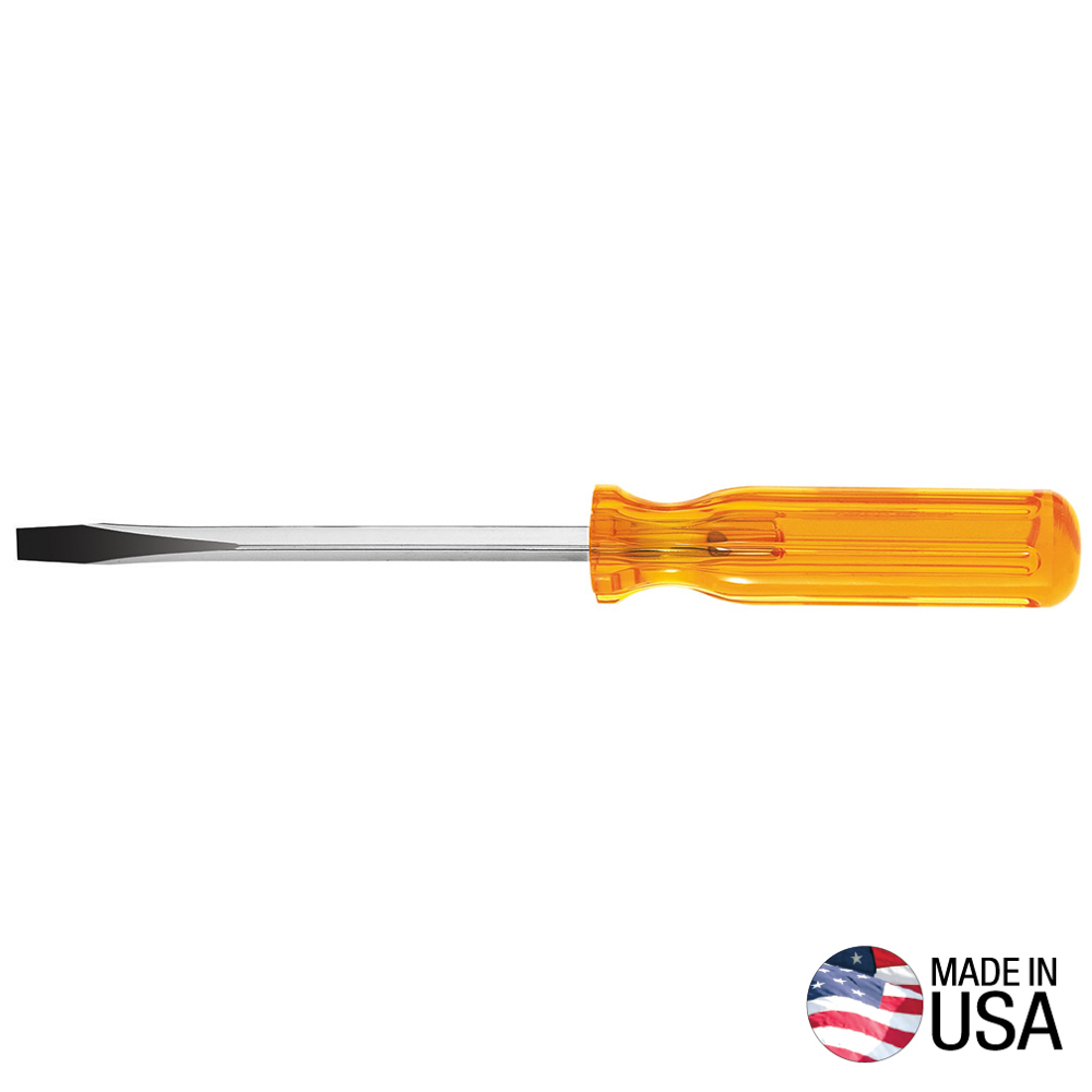 Klein 5/16-Inch Keystone Screwdriver, 8-Inch Round Shank # BD308