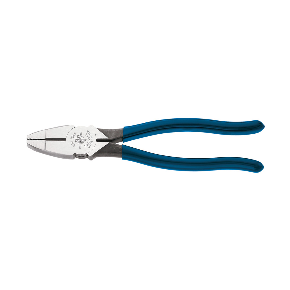 Klein Lineman's Pliers, Side Cutters with New England Nose, 8-Inch # D201-8NE