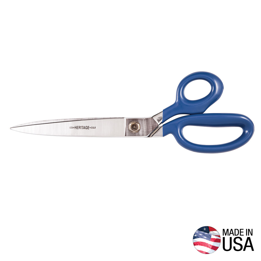 Klein Bent Trimmer w/Large Ring, Coated Handles, 12-Inch # G212LRBLU