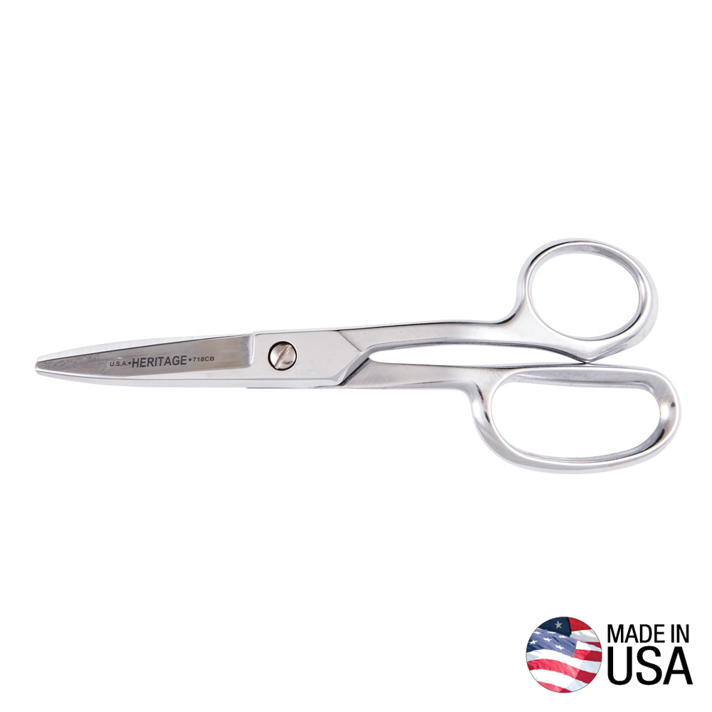 Klein Shear, Curved Handle, Blunt Tip, 8-7/8-Inch # GP718CB