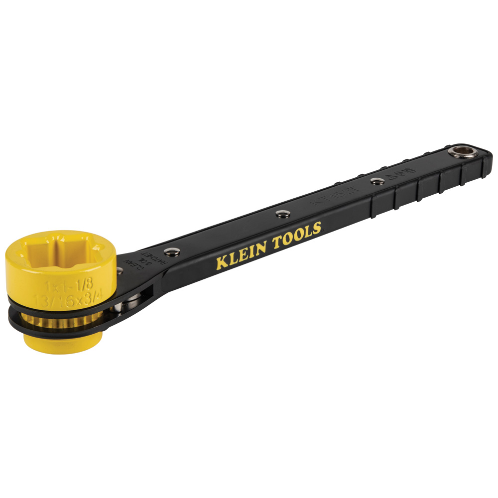 Klein 4-in-1 Lineman's Slim Ratcheting Wrench # KT152T