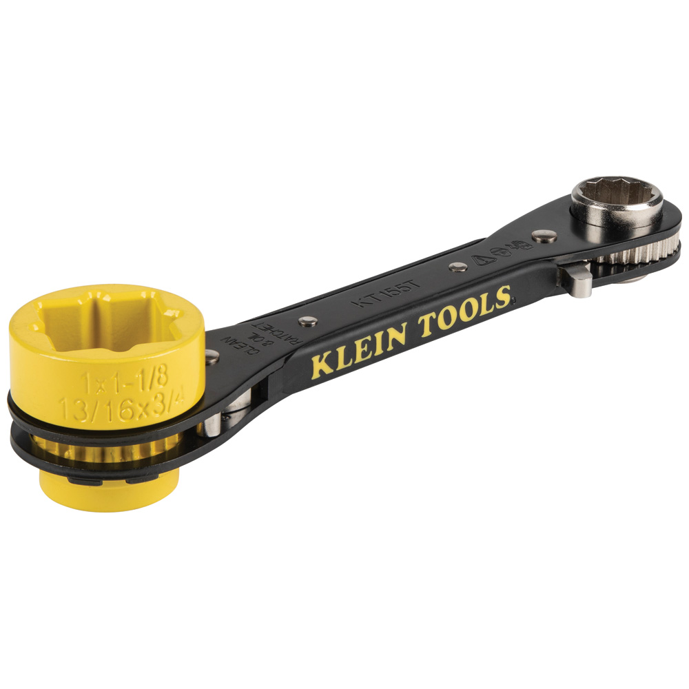 Klein 6-in-1 Lineman's Ratcheting Wrench # KT155T