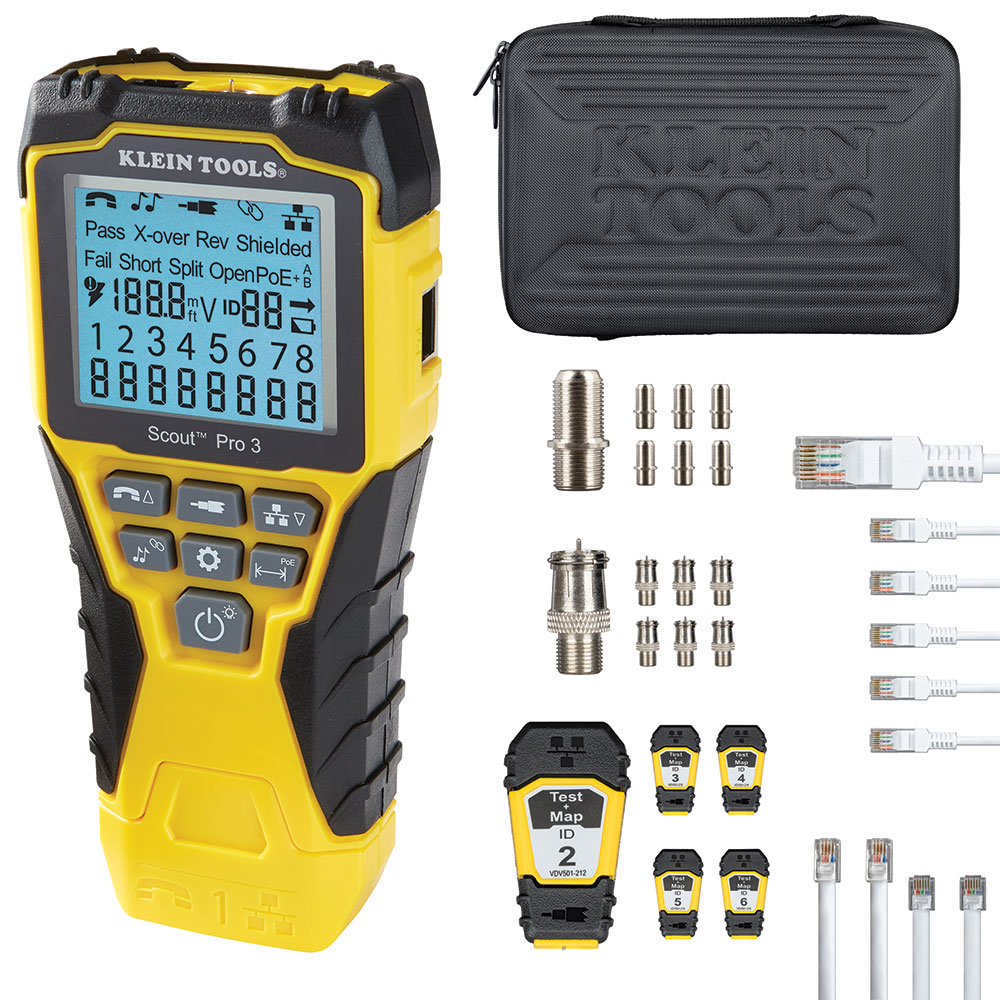 Klein Scout Pro 3 Tester with Test + Map Remote Kit # VDV501-853