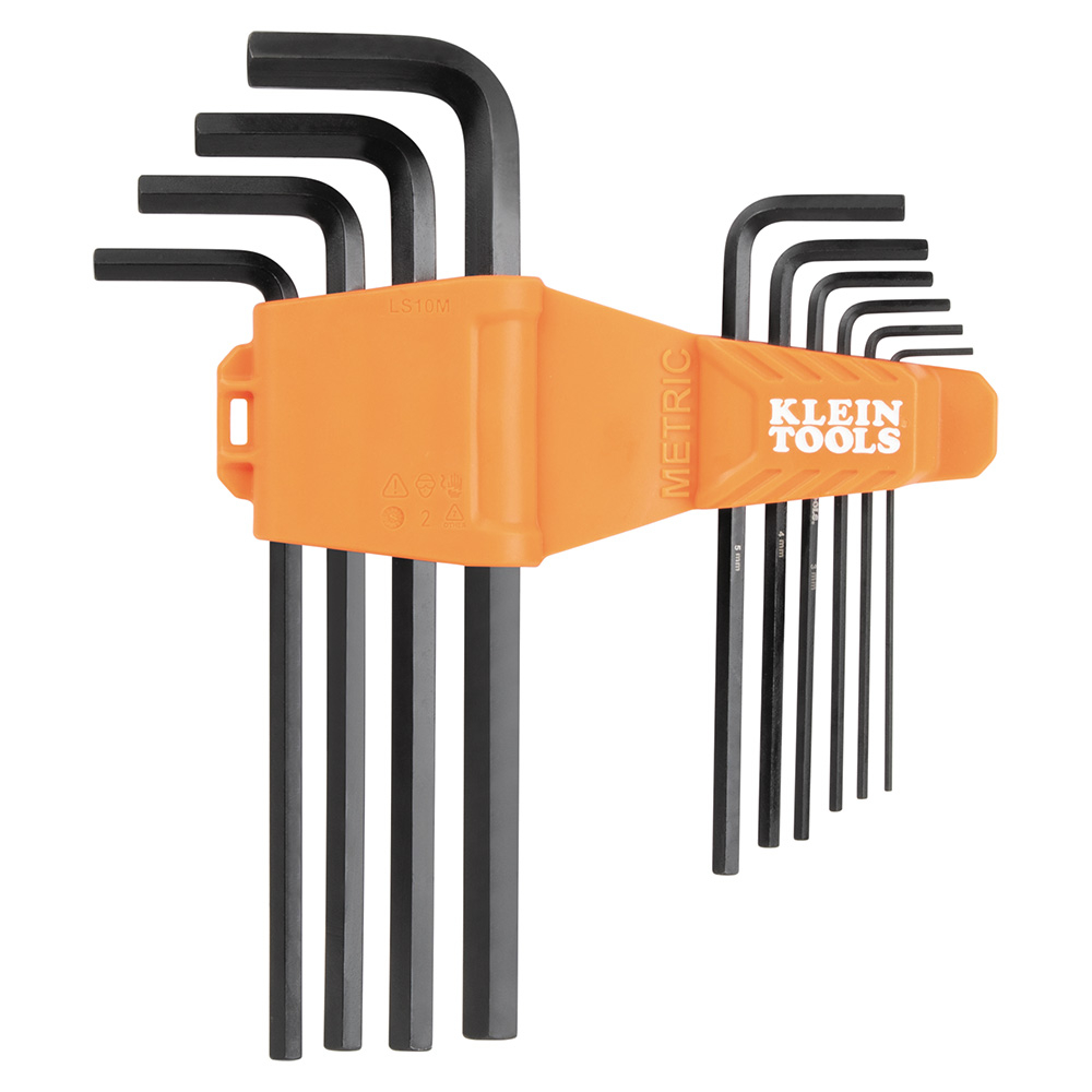 Klein Long Hex Key Set, Metric, 10-Piece # LS10M