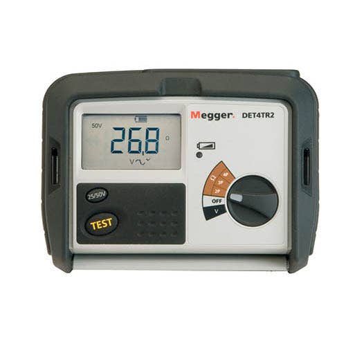 Megger DET4TR2 Rechargeable Four-Terminal Earth Tester with Leads and Spikes # 1000-324