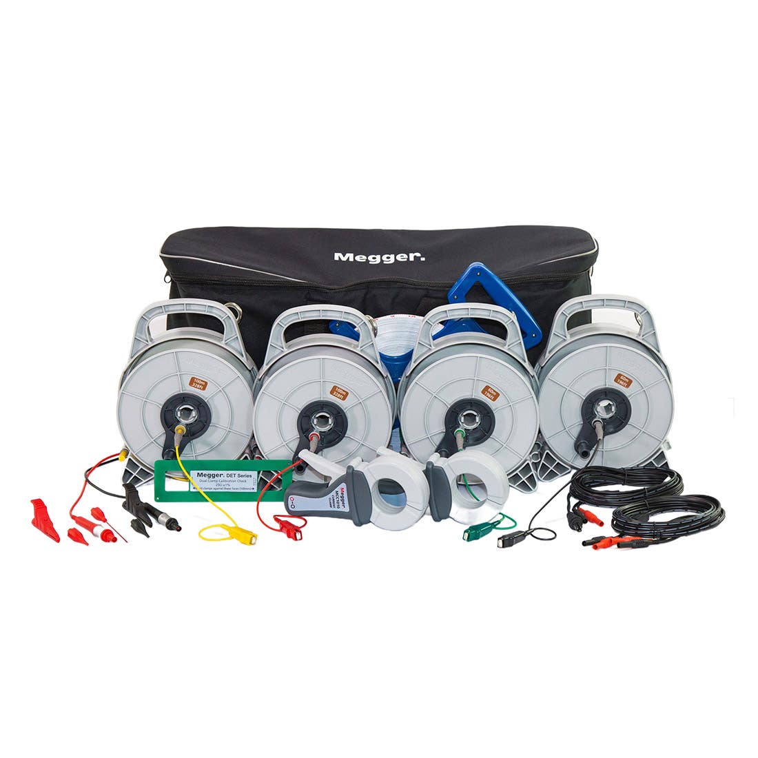 Megger DET4TCR2 + ETK50C — Rechargeable Four-Terminal Earth Tester with Cable Reel Kit # 1012-523