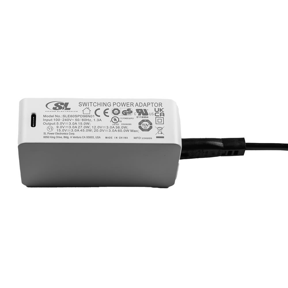 Megger AC/DC Adapter, USB-C, 60W # HC-04290