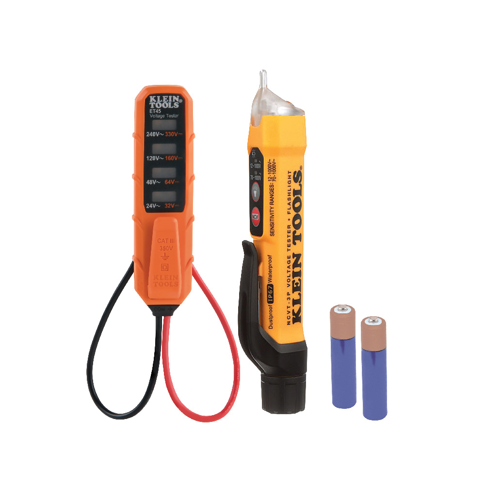 Klein Dual Range NCVT and AC/DC Voltage Tester Electrical Test Kit # NCVT3PKIT