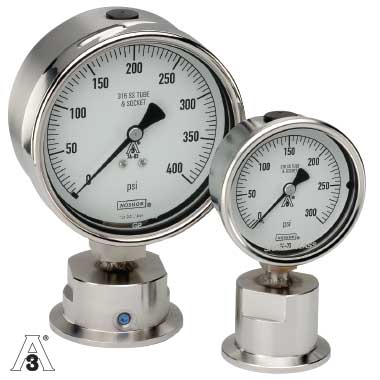 NOSHOK 10 Series Heavy-Duty Sanitary Gauge