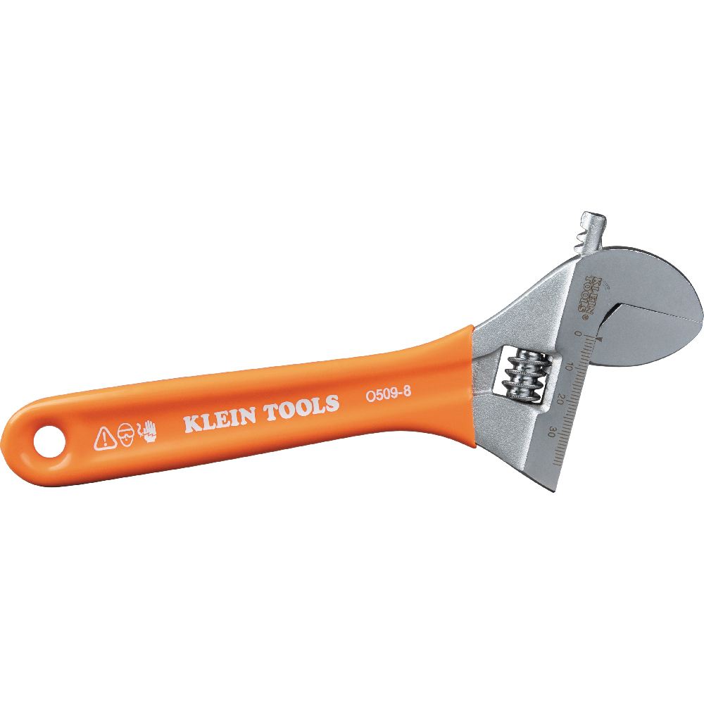 Klein Extra-Wide Jaw Adjustable Wrench, 8-Inch # O5098