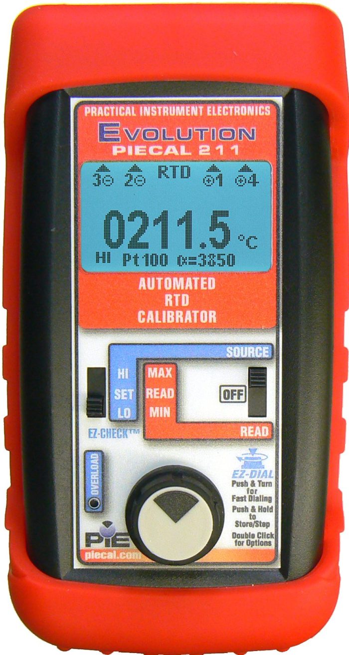 PIE 211 Multiple RTD Type Process Calibrator # PIE-211