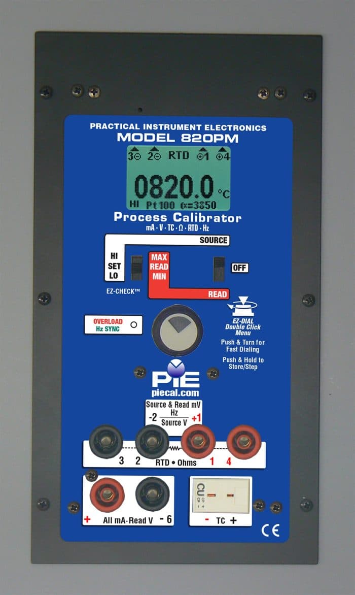 PIE 820PM Panel-Mount Multifunction Calibrator (PIE 820 Panel-Mount Variant) # PIE-820PM