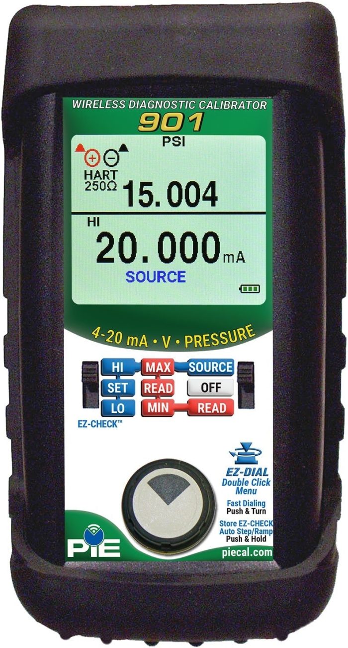 PIE 901 Diagnostic 4-20 mA Loop, Voltage and Pressure Calibrator with Patented LeakDetect # PIE-901