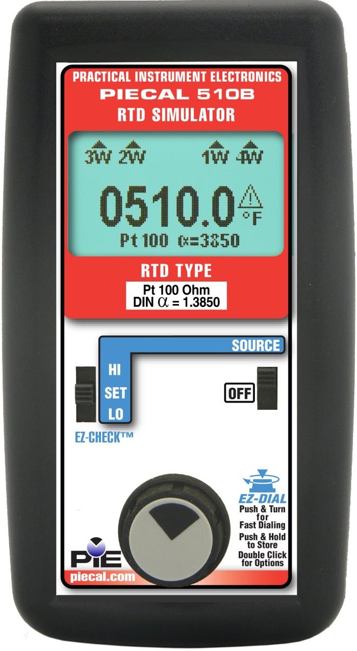 PIE 510B-X Single Type RTD Source Calibrator # PIE-510B-X
