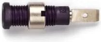 Pomona Electronics 2 mm Safety Sheathed Jack with Solder Tab, (Black) # 72922-0