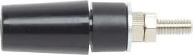 Pomona Electronics 4 mm Mounting Safety Jack, Black # 73098-0