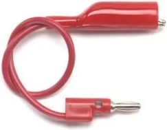Pomona Electronics Alligator Clip, Banana Plug (Red) # 1166-12-2