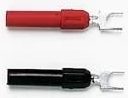 Pomona Electronics Banana Jack/Spade Lug #4-6 (Black) # 3744A-0
