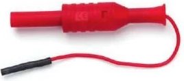 Pomona Electronics Clip Lead for Micro SMD Grabber - 0.8 mm Female/2 mm Female, (Red) # 72904-2