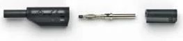 Pomona Electronics Do-It-Yourself 2 mm Stackable Safety Sheathed Plug, (Black) # 72925-0