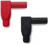 Pomona Electronics Do-It-Yourself 4 mm Right Angle Banana Plug, Black # 6729-0