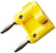 Pomona Electronics Double Banana Plug, Gold Plated (Black) # 4892-0