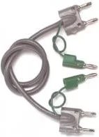 Pomona Electronics Test Lead, Vinyl, 3 Plug-3 Plug, Gray # 1167-60