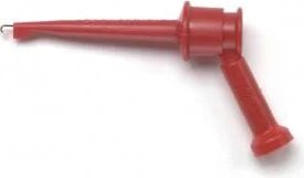 Pomona Electronics Minigrabber with Banana Jack (Red) # 4723-2