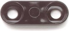 Pomona Electronics Double Banana Jack Mounting Base 10/Package (Black) # 4654-0