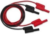 Pomona Electronics Multi-Stacking 4 mm Banana Plug Patch Cord, 1.2 M Silicone, Red # 6727-2