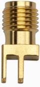 Pomona Electronics SMA Straight Jack PCB Receptacle Edge Mount # 72970