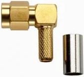 Pomona Electronics SMA Plug Right Angle Crimp, RG142,400 # 72960