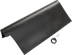 Pomona Electronics Static Free Floor Mat, Conductive, Black, 0.080 x 36 x 48 inch, with Grd Kit