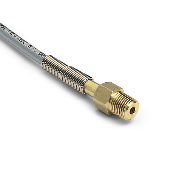 Ralston Quick-Test Hose, 1/8" NPT Brass Hose Ends, 2 ft Long # 1M1M-HOS-2ft